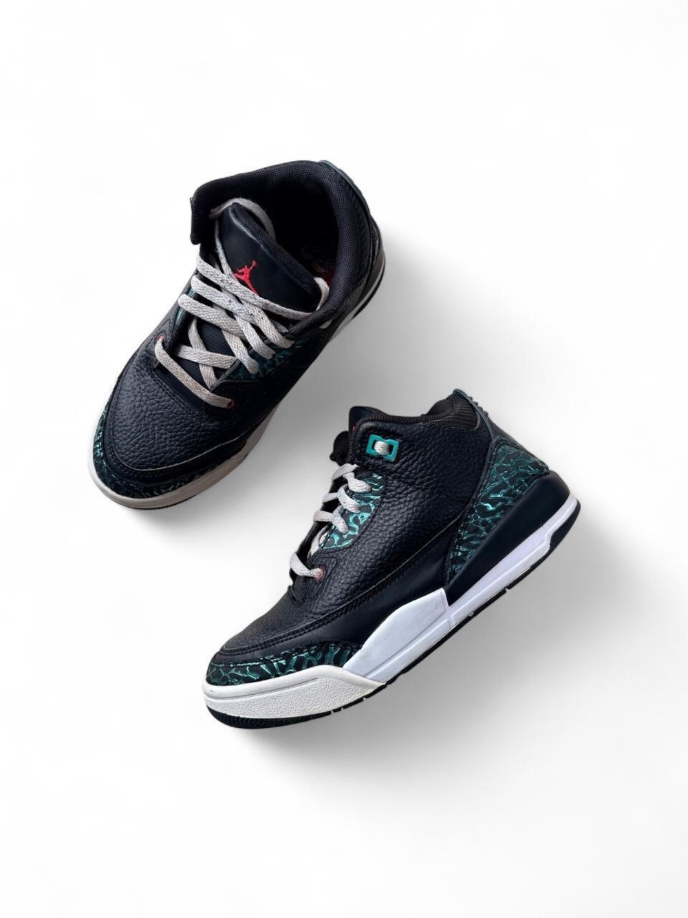 Air Jordan 3 Retro SE “Moto” – Black/Hyper Jade, Youth 1Y